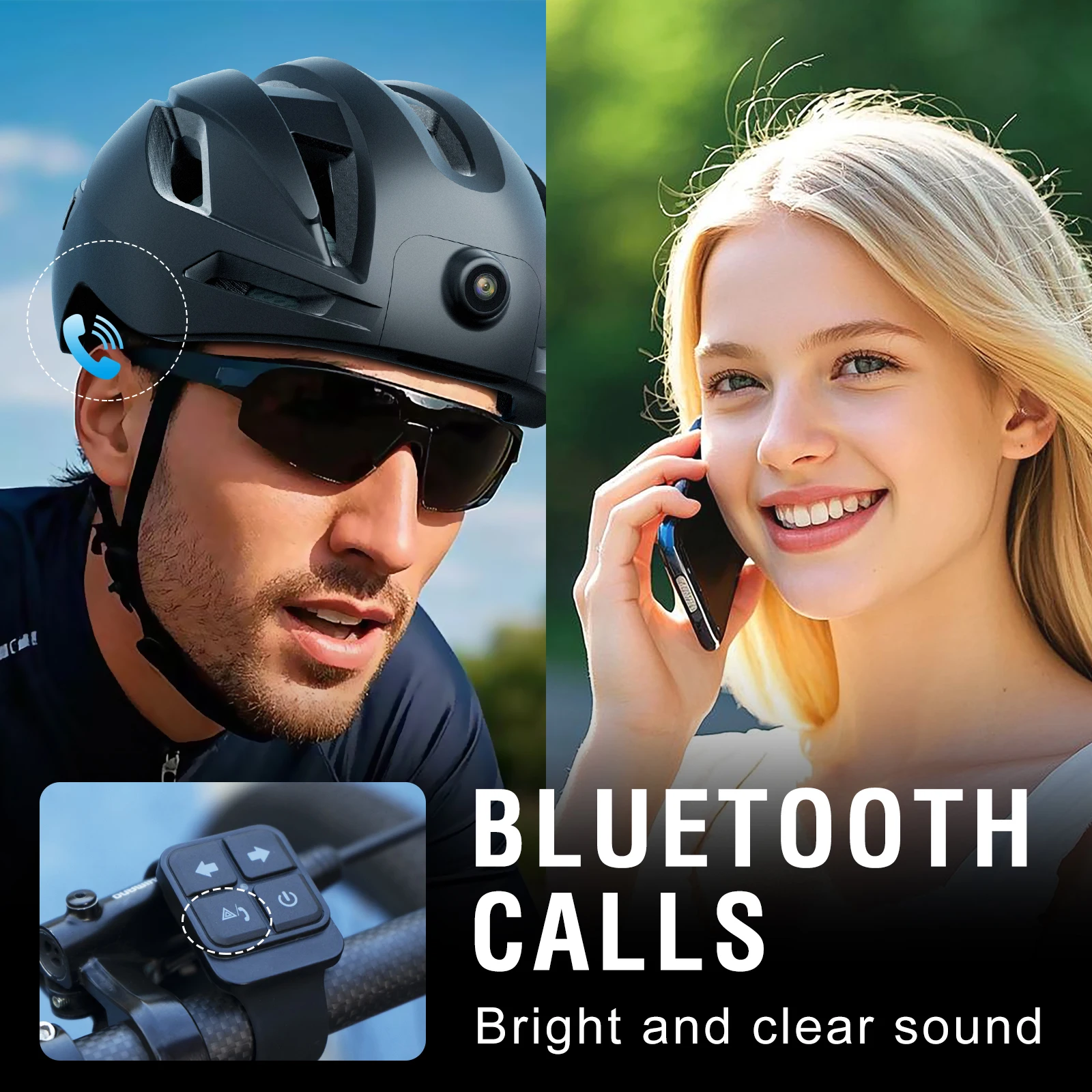 Helmet Communication System Camera - خوذة ذكية مزودة بإشارات انعطاف، كاميرا