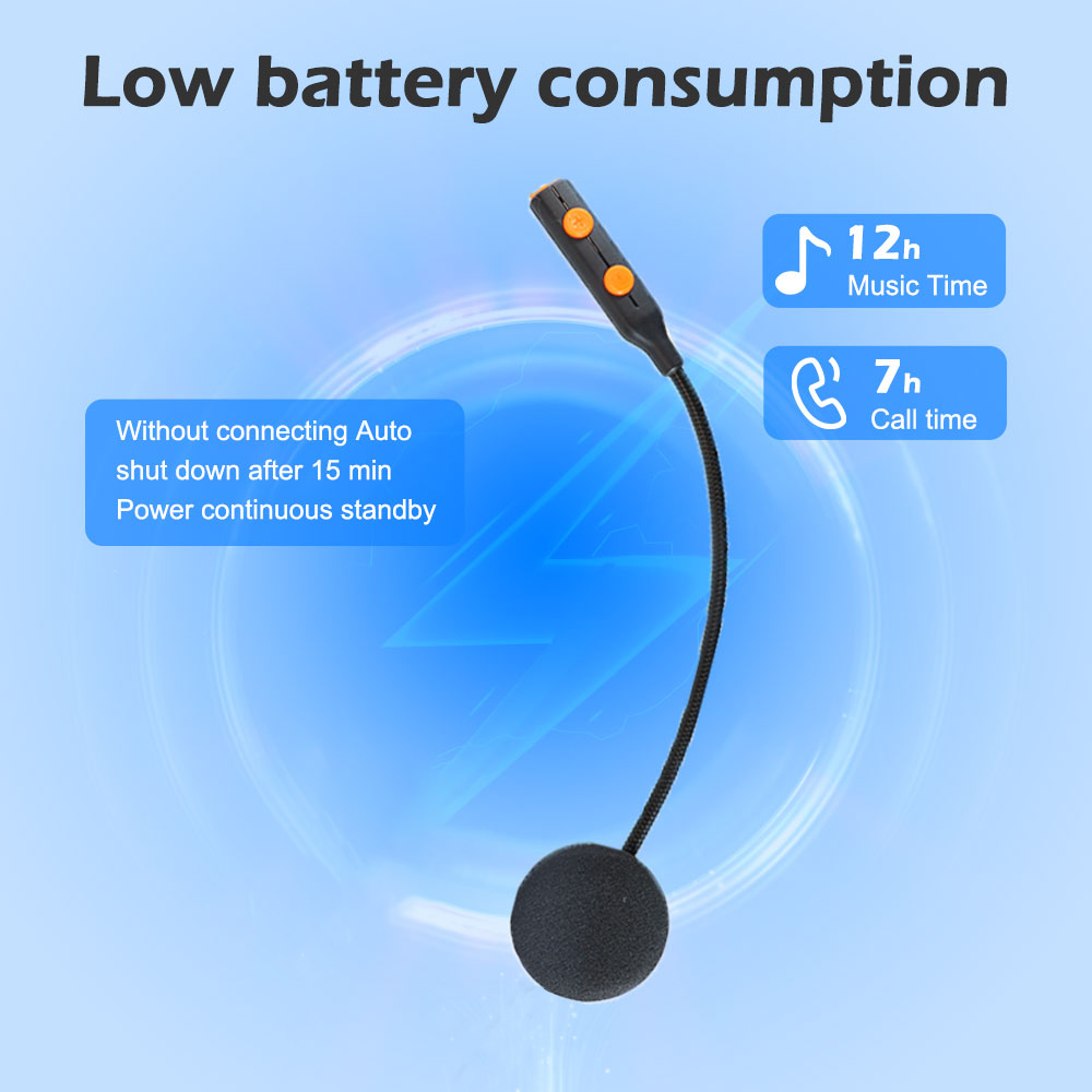 Helmet Bluetooth Headset Waterproof - سماعة رأس بلوتوث 5.3 مقاومة للماء