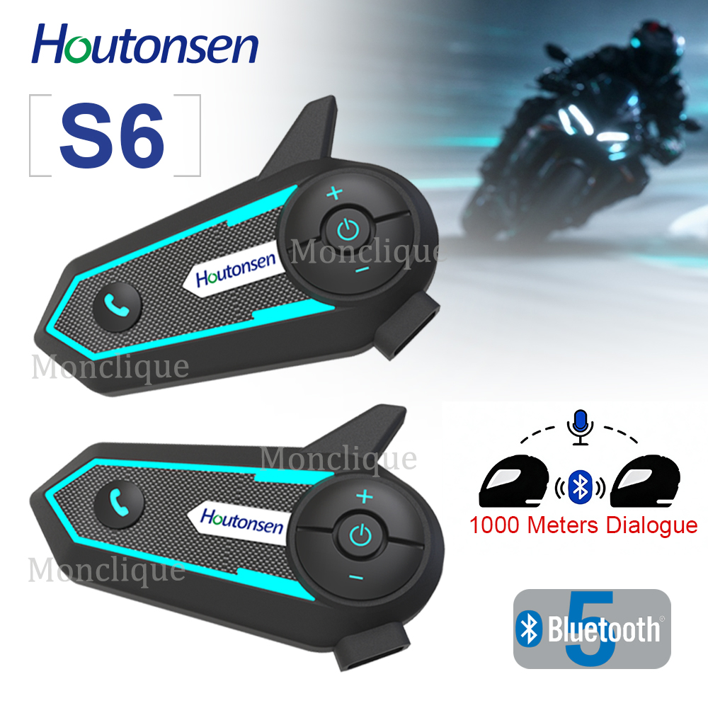 Bluetooth Headset Helmet 1000M - هوتونسن S6، جهاز اتصال لاسلكي بتقنية
