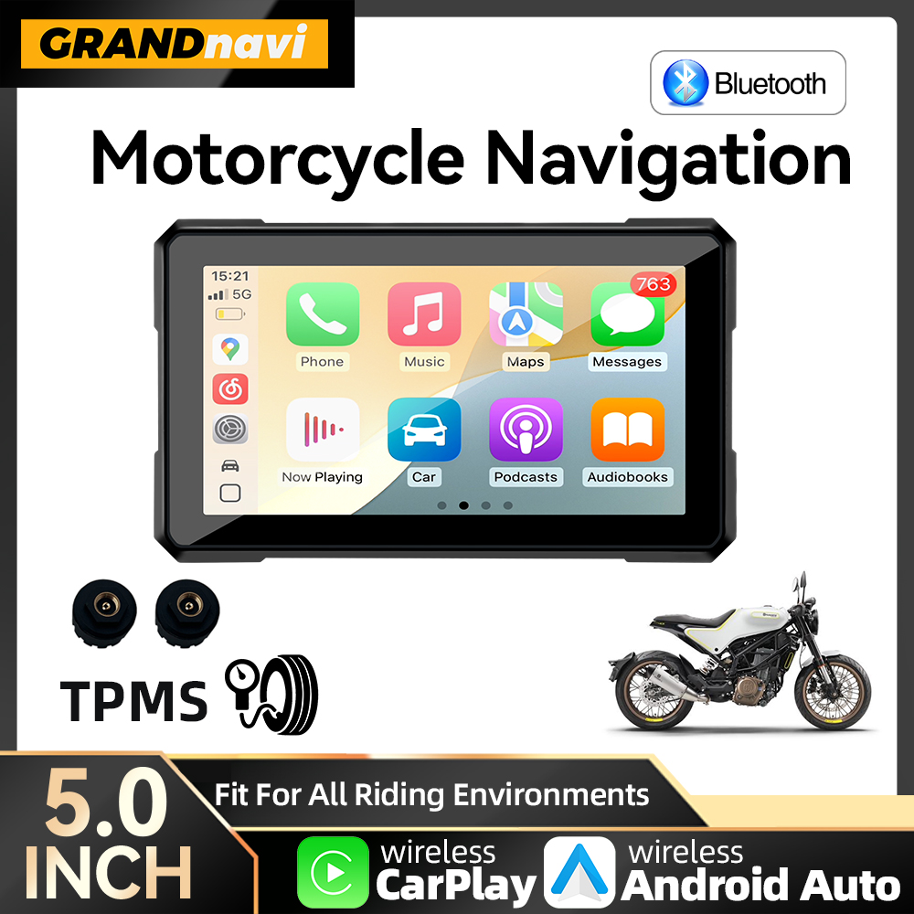 Motorcycle Gps Navigator Waterproof - 5 بوصة نظام تحديد المواقع والملاحة