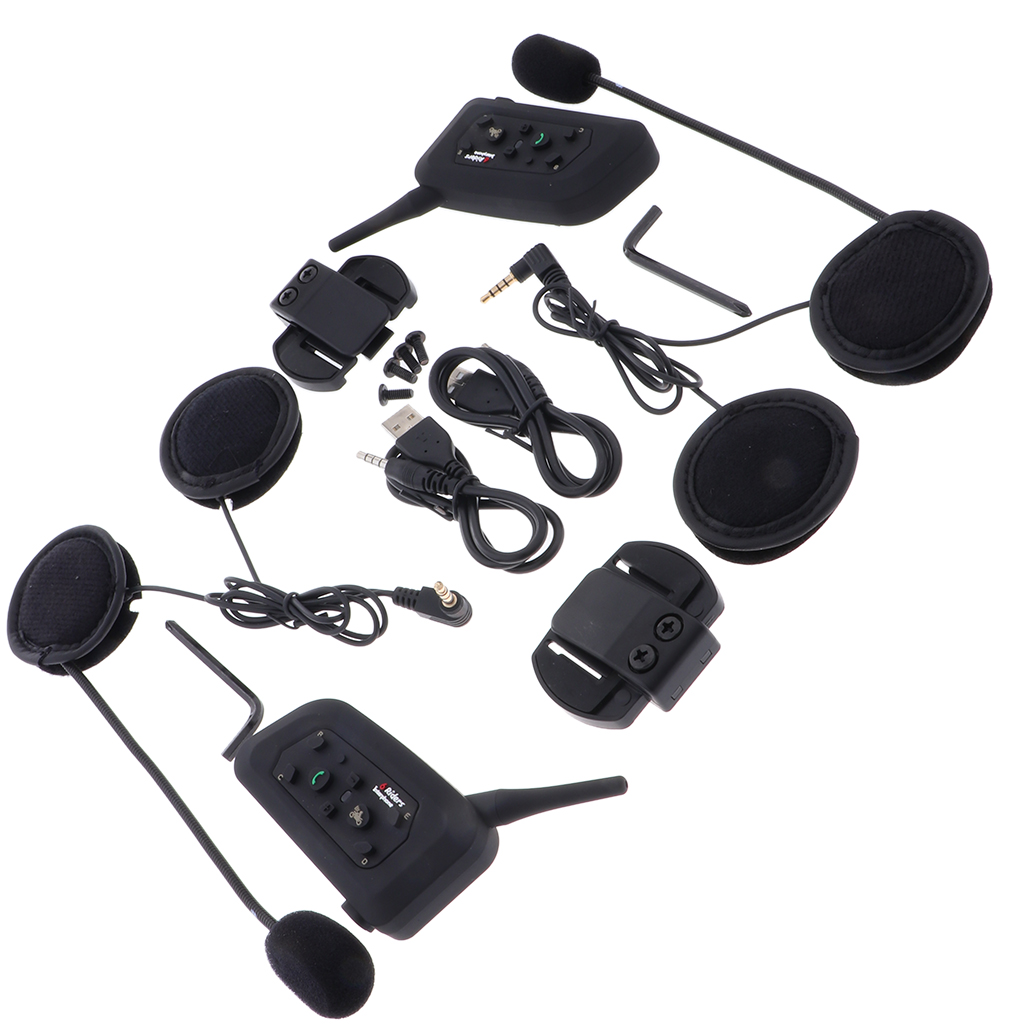 Motorcycle Helmet Intercom 6 Rider - سماعة بلوتوث للدراجات النارية مع نظام