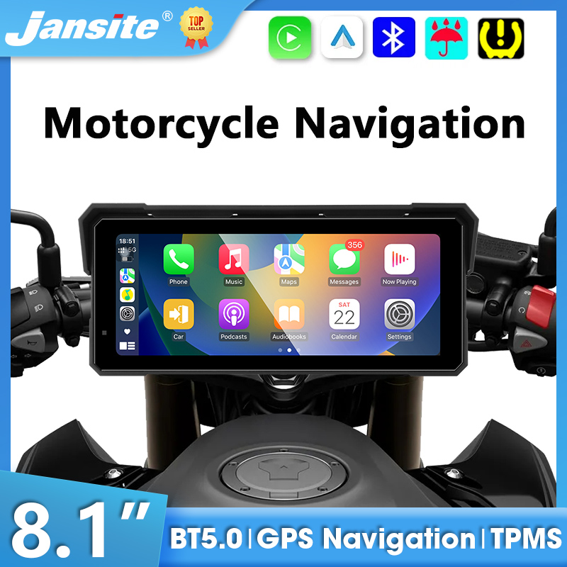 Motorcycle Gps Navigator Waterproof - شاشة كاربلاي للدراجات النارية مقاس 8.1