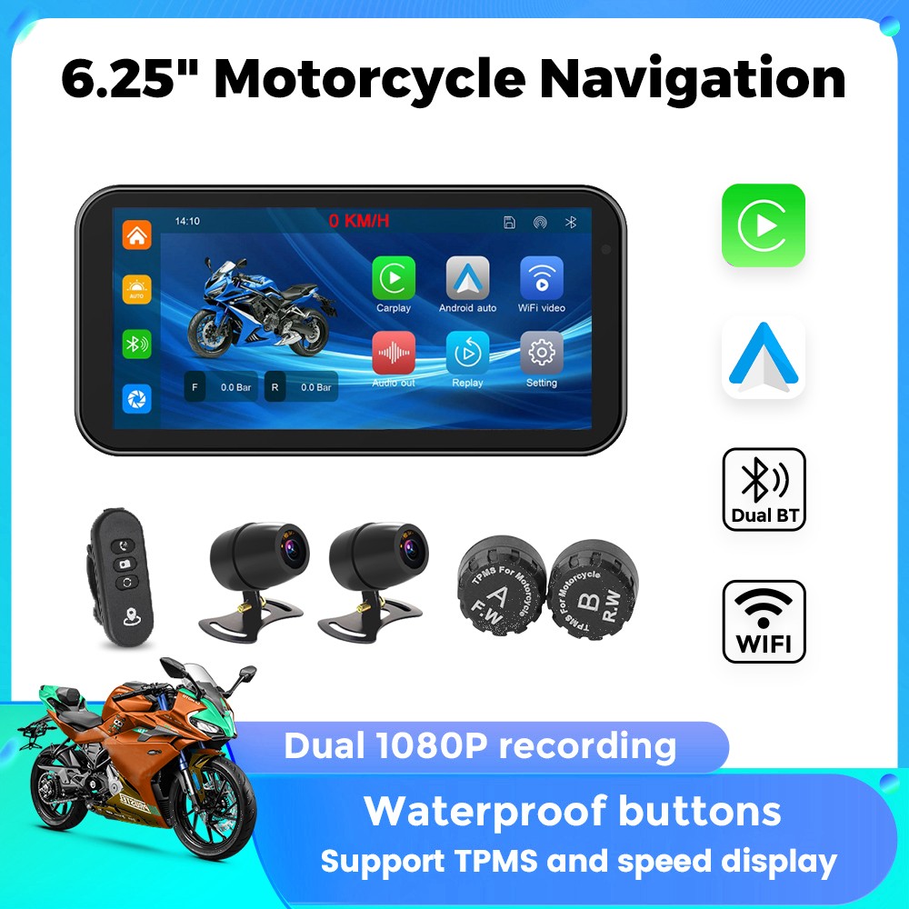 Motorcycle Gps Navigator Waterproof - شاشة لمس محمولة للدراجات النارية مقاس