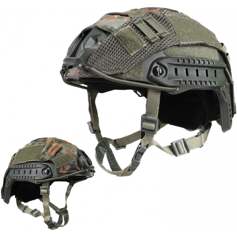 Helmet Headset Noise Cancellation - خوذة تكتيكية قابلة للتعديل مع غطاء
