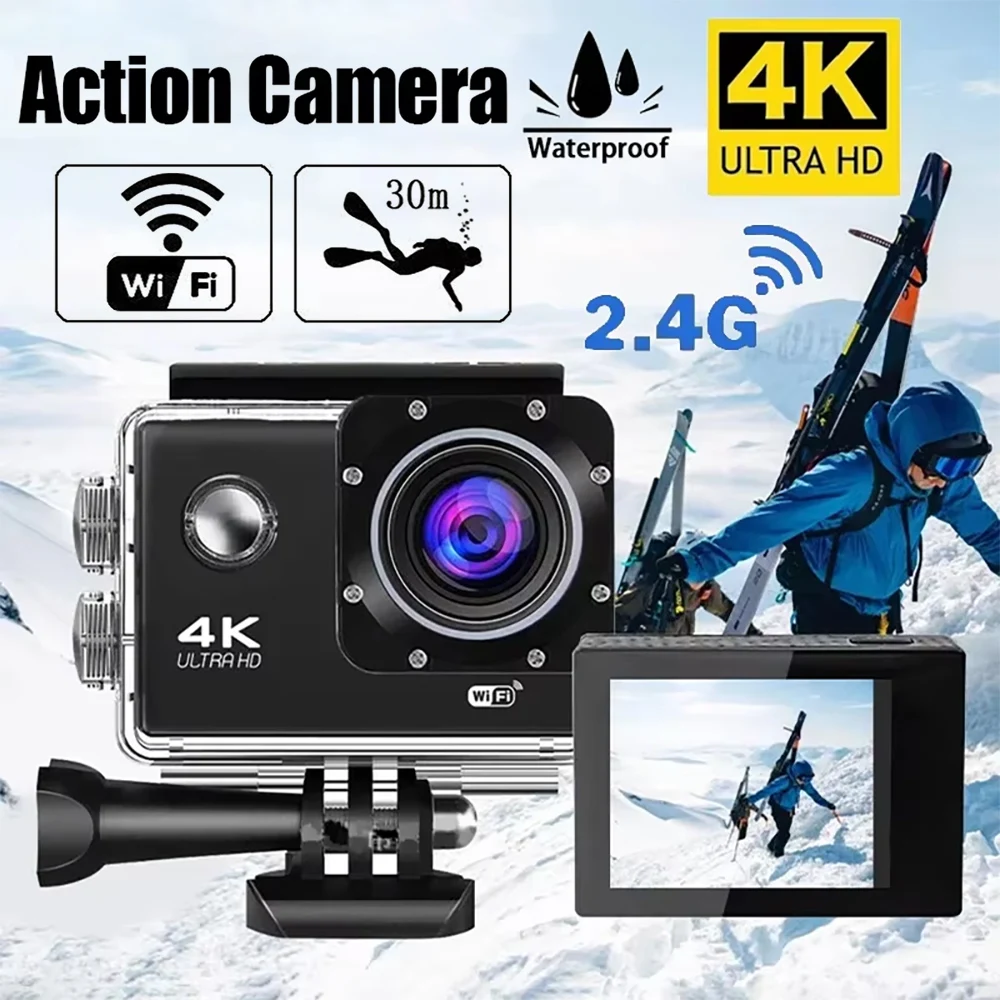 Helmet Camera 4K Wifi - كاميرا الحركة 4K 1080P/30FPS WiFi 2.0