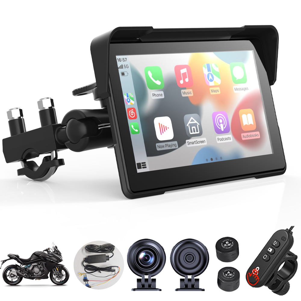 Motorcycle Gps Navigator Waterproof - شاشة لمس 7 بوصة لنظام الملاحة