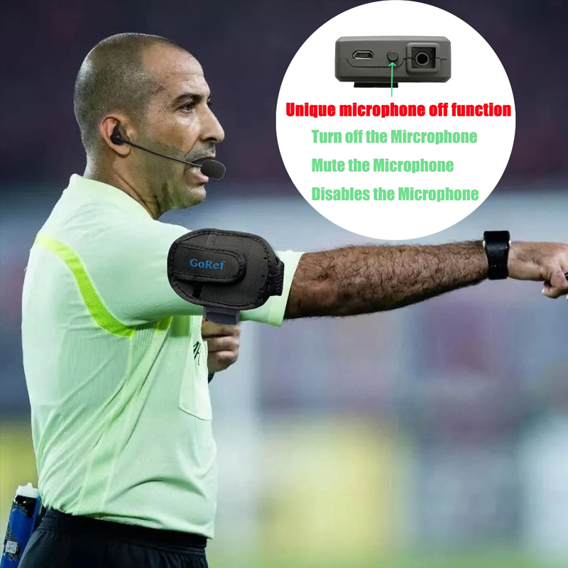 GoRef كرة القدم الحكم سماعة رأ - مراجعة Bluetooth Headset Helmet 1000M وسعره