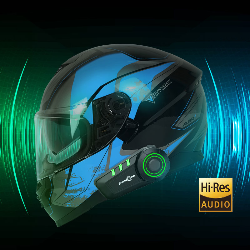 فريدكون سماعة خوذة دراجة نارية - مراجعة Helmet Headset Noise Cancellation وسعره
