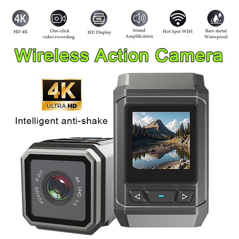 كاميرا عمل HD 4K لاسلكية واي ف - مراجعة Helmet Bluetooth Headset Waterproof وسعره
