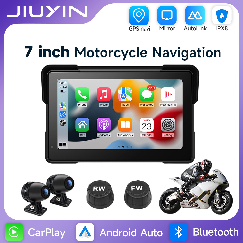 7 بوصة دراجة نارية مشغل وسائط  - مراجعة Motorcycle Gps Navigator Waterproof وسعره