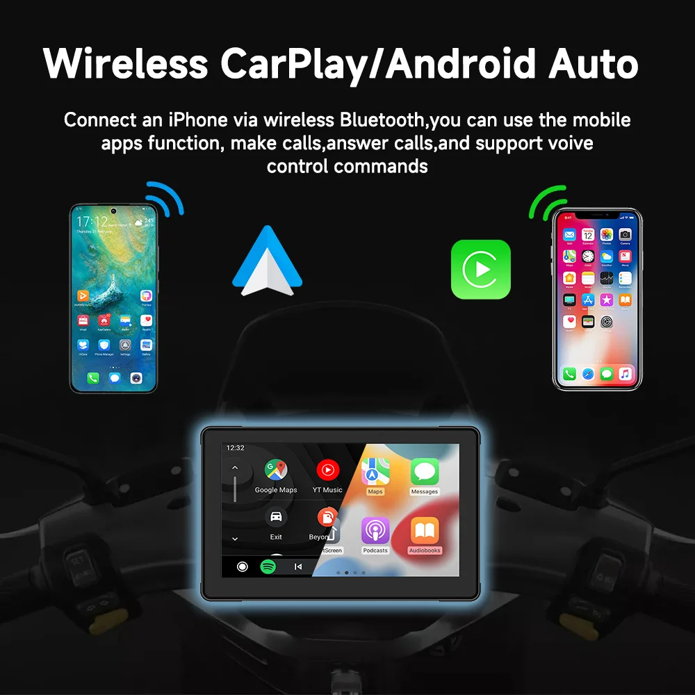 7 بوصة دراجة نارية مشغل وسائط  - مراجعة Motorcycle Gps Navigator Waterproof وسعره