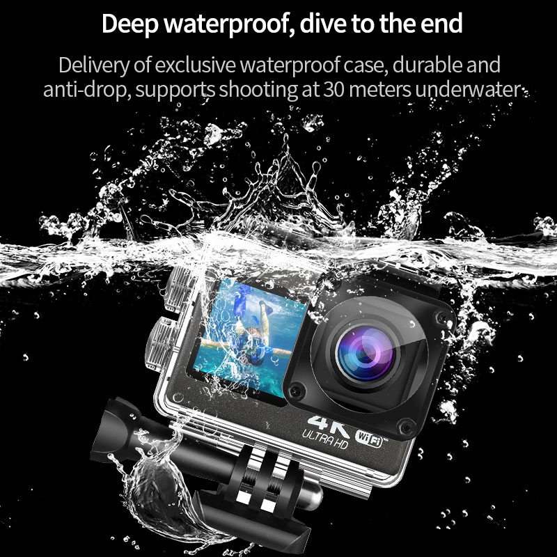 كاميرا فائقة الدقة 4K تعمل بال - مراجعة Helmet Camera 4K Wifi وسعره
