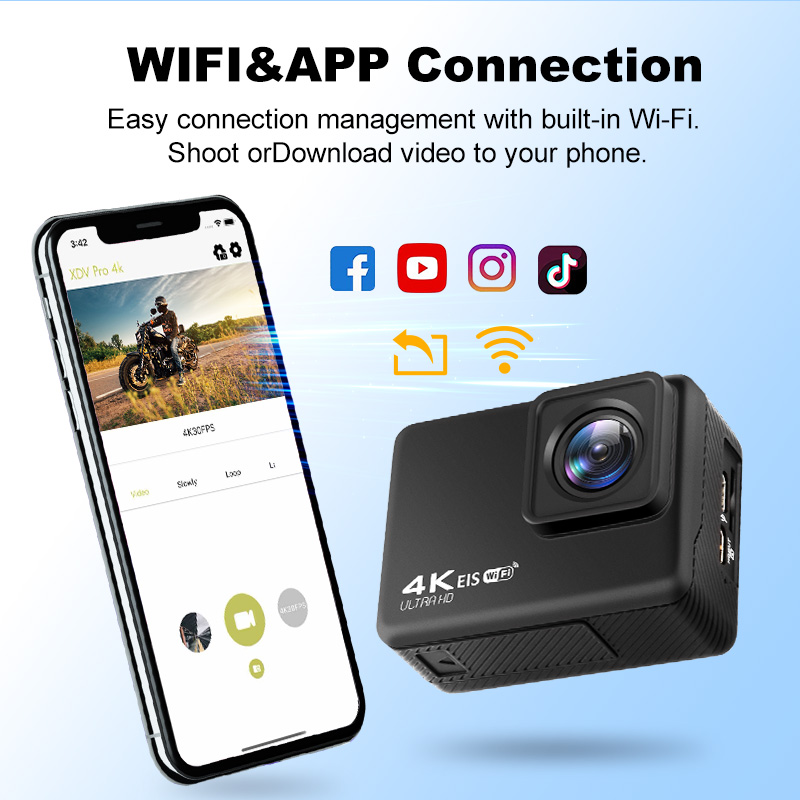 كاميرا الحركة 4K/60 إطارًا في  - مراجعة Helmet Camera 4K Wifi وسعره
