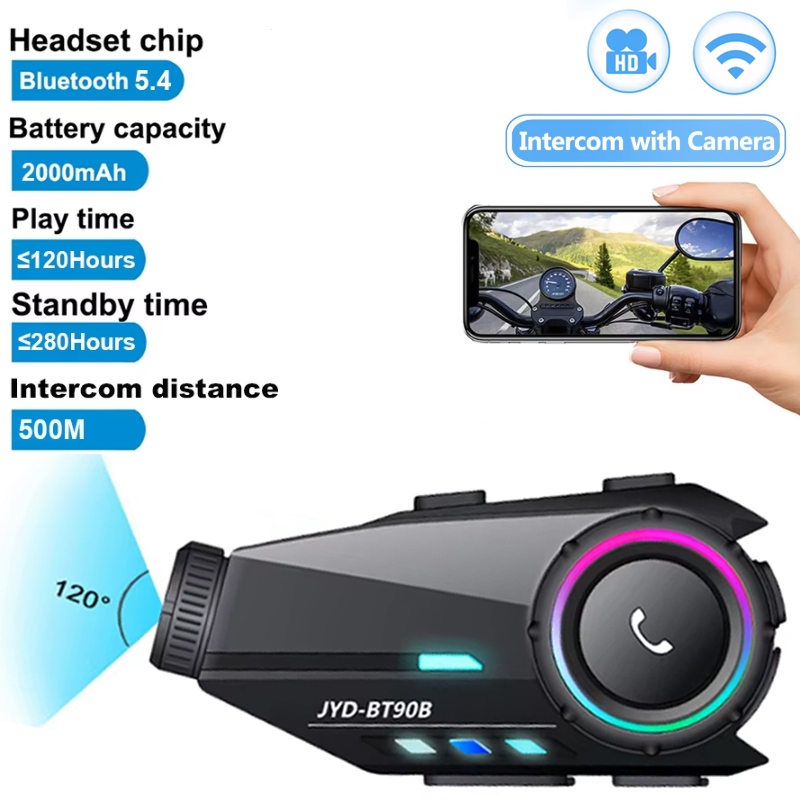 سماعة رأس للدراجات النارية مع  - مراجعة Bluetooth Headset Helmet 1000M وسعره