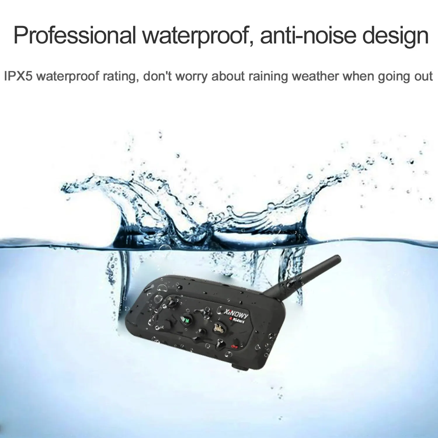 XINOWY 1-4 قطع سماعة رأس V4C ث - مراجعة Bluetooth Headset Helmet 1000M وسعره