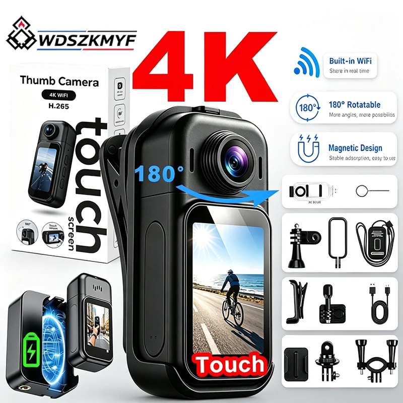 كاميرا رياضية صغيرة للاستخدام  - مراجعة Helmet Camera 4K Wifi وسعره