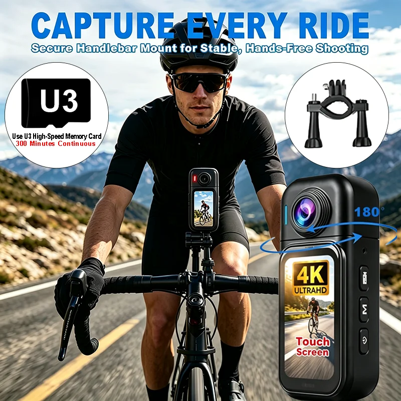 كاميرا رياضية صغيرة للاستخدام  - مراجعة Helmet Camera 4K Wifi وسعره