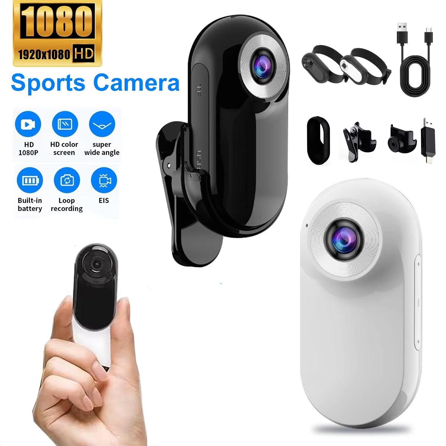 كاميرا رياضية 1080P للتصوير دا - مراجعة Helmet Communication System Camera وسعره