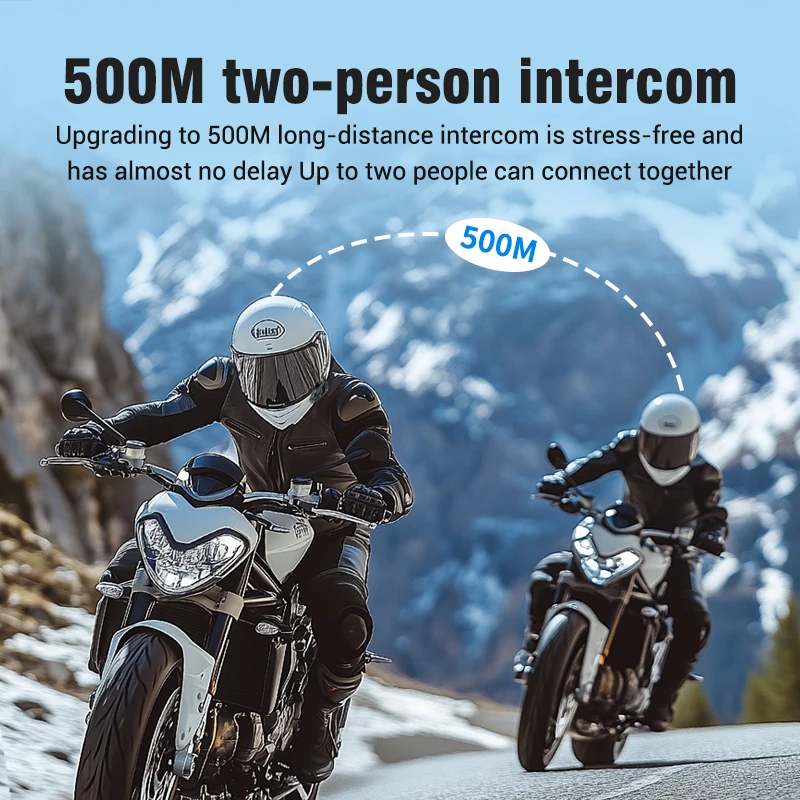 سماعة رأس بلوتوث 5.3 للدراجات  - مراجعة Motorcycle Intercom With Fm Radio وسعره