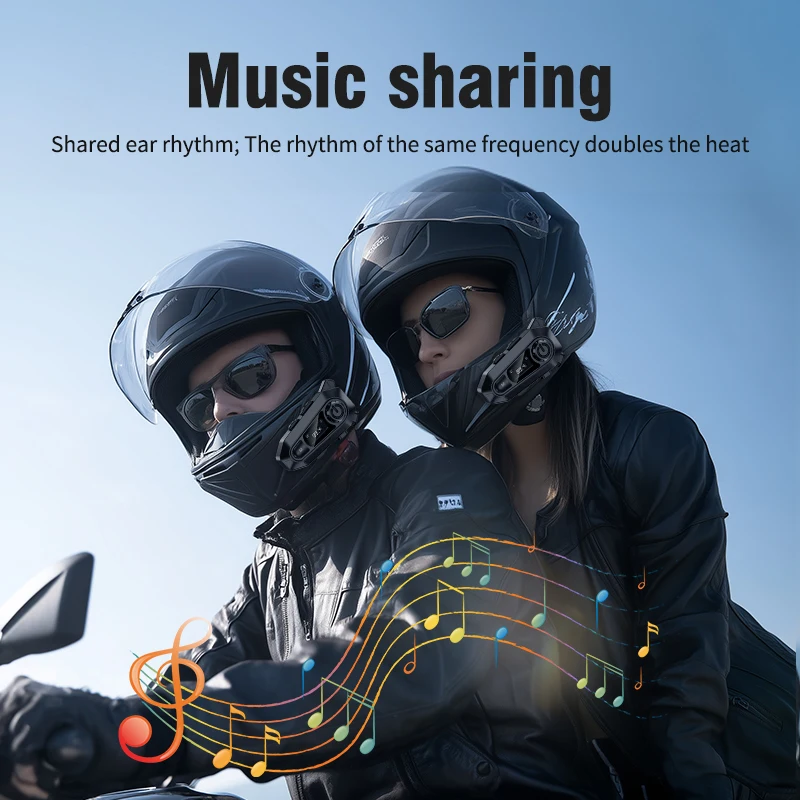 سماعة رأس بلوتوث 5.3 للدراجات  - مراجعة Motorcycle Intercom With Fm Radio وسعره