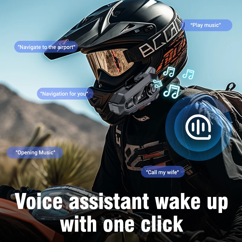 سماعة رأس بلوتوث 5.3 للدراجات  - مراجعة Motorcycle Intercom With Fm Radio وسعره