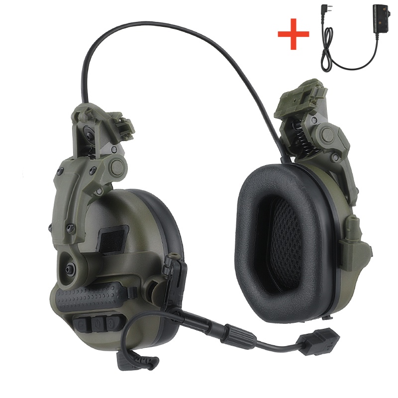 سماعات أذن تكتيكية F30 ARM NEX - مراجعة Helmet Headset Noise Cancellation وسعره