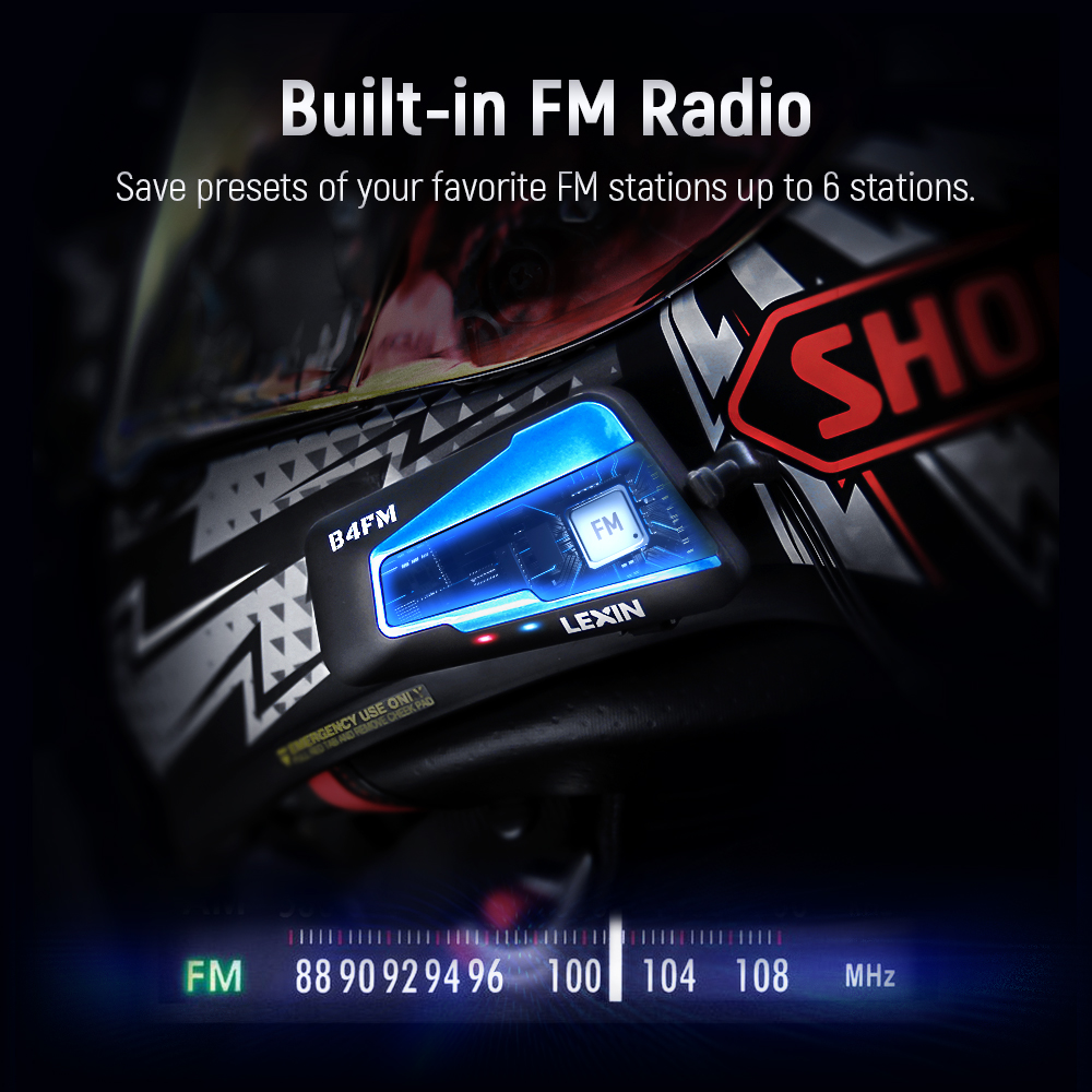 سماعات رأس بلوتوث للدراجات الن - مراجعة Motorcycle Helmet Intercom 6 Rider وسعره