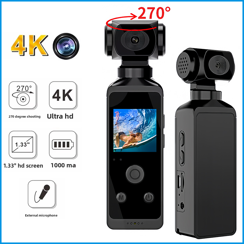 كاميرا الجيب K8 4K 270 °   تدو - مراجعة Helmet Camera 4K Wifi وسعره