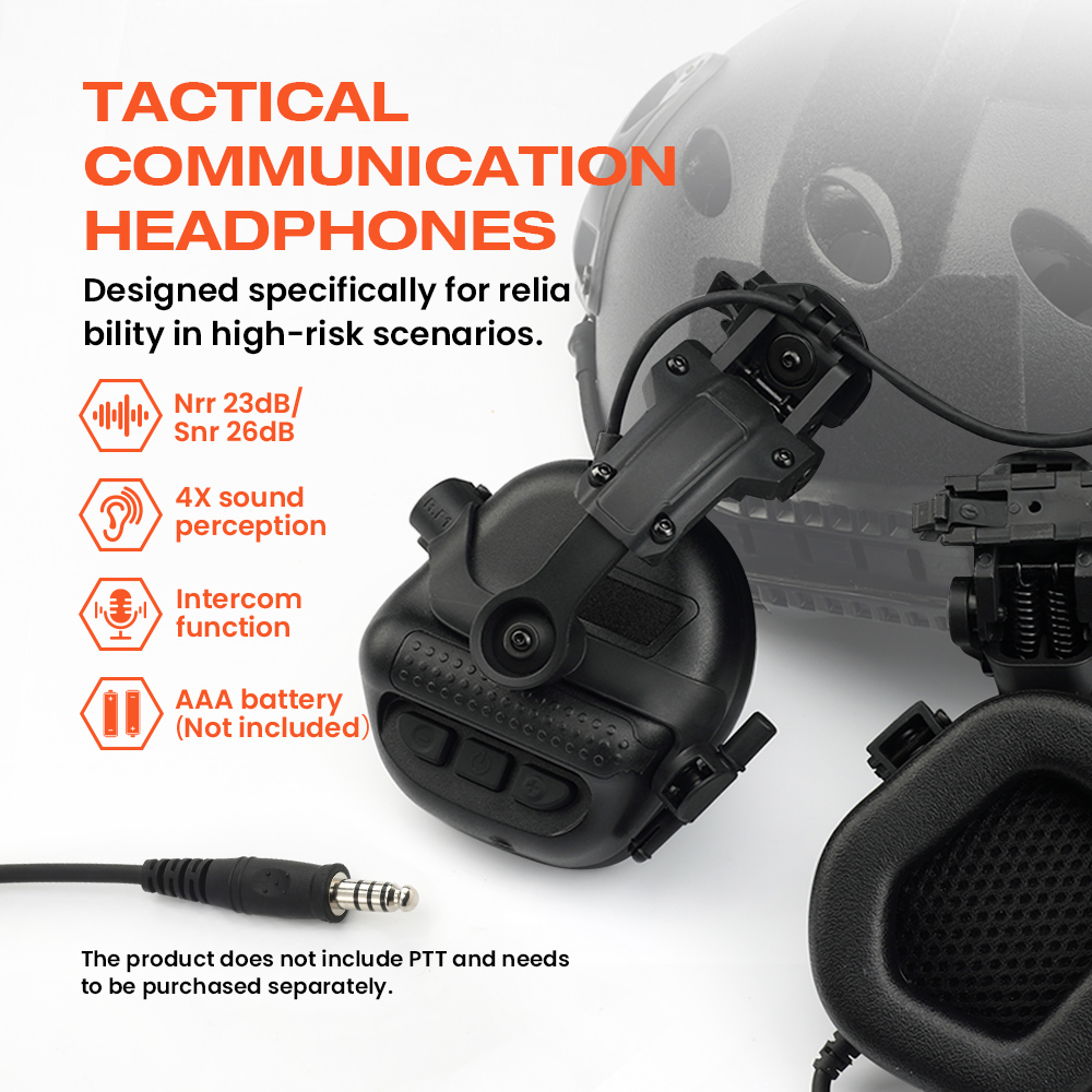 سماعات أذن تكتيكية ARM NEXT F3 - مراجعة Helmet Headset Noise Cancellation وسعره