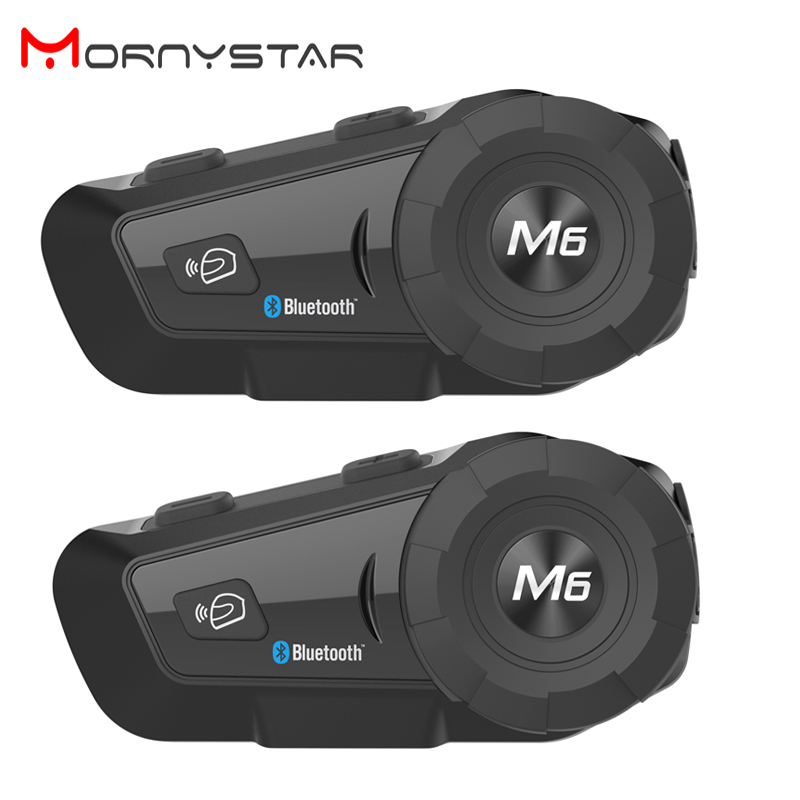 2 قطعة MONYSTAR M6 Plus 1000 م - مراجعة Bluetooth Headset Helmet 1000M وسعره