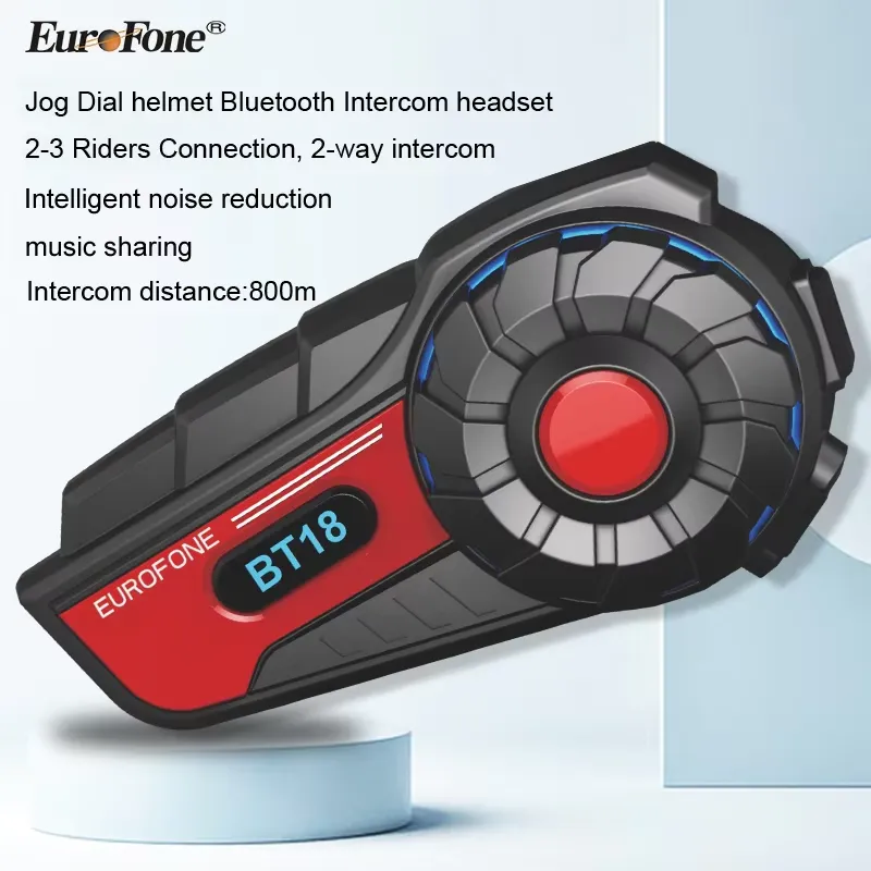 نظام اتصال بلوتوث BT18 للدراجا - مراجعة Helmet Bluetooth Headset Waterproof وسعره