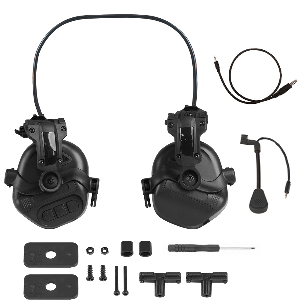 BOOIU التكتيكية اطلاق النار سم - مراجعة Helmet Headset Noise Cancellation وسعره