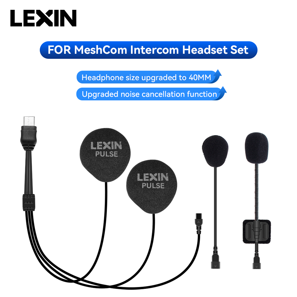 سماعة رأس LEXIN-MeshCom Mesh I - مراجعة Helmet Headset Noise Cancellation وسعره