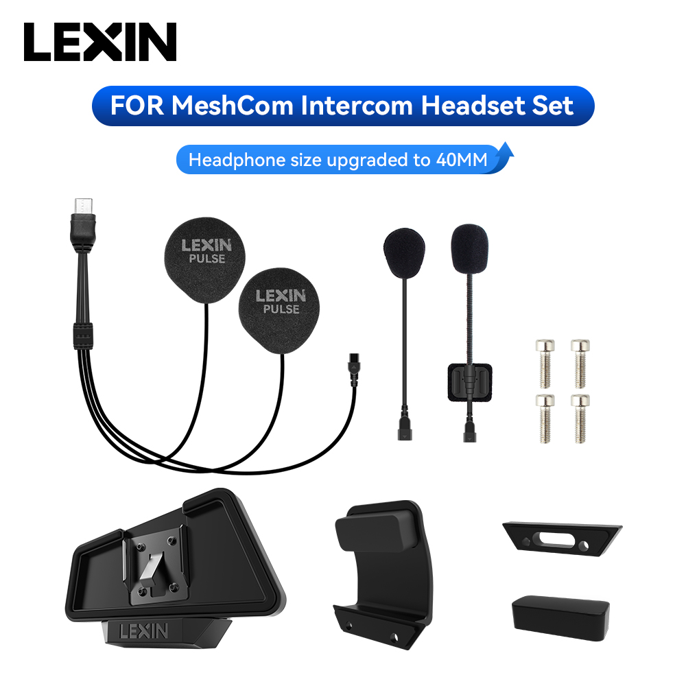 سماعة رأس LEXIN-MeshCom Mesh I - مراجعة Helmet Headset Noise Cancellation وسعره