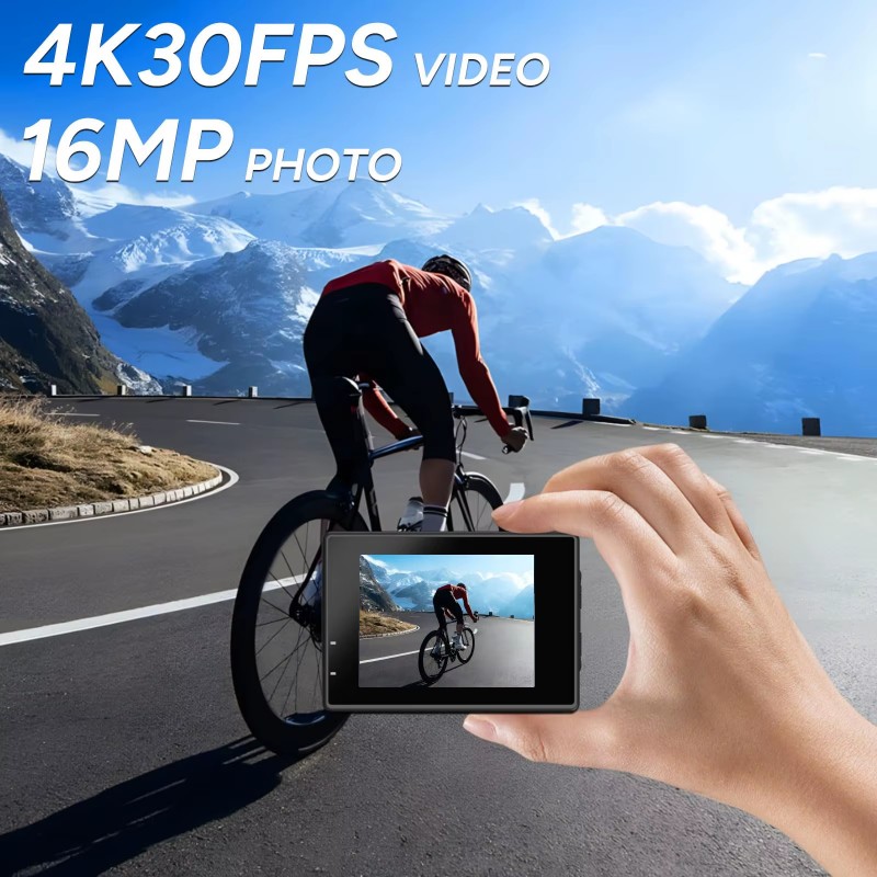 كاميرا خوذة SJ4000 SJCAM بشاشة - مراجعة Helmet Camera 4K Wifi وسعره