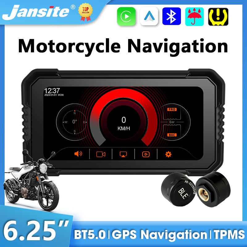 شاشة جانسايت مقاس 6.25 بوصة لل - مراجعة Motorcycle Gps Navigator Waterproof وسعره