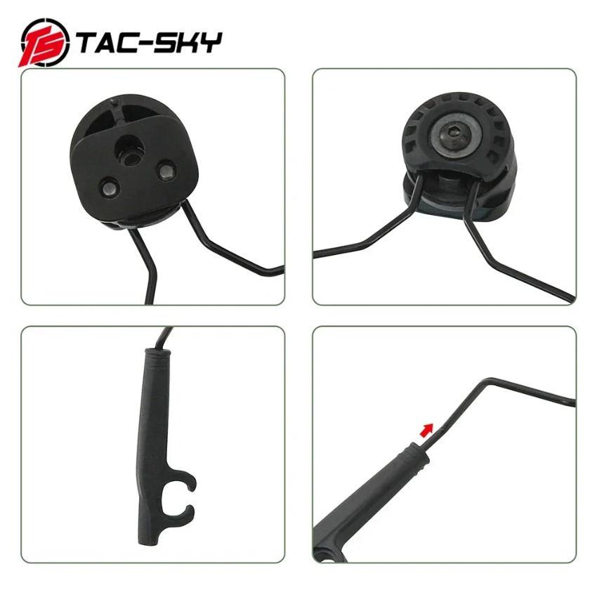 حامل سماعة رأس تكتيكي TS TAC-S - مراجعة Helmet Headset Noise Cancellation وسعره
