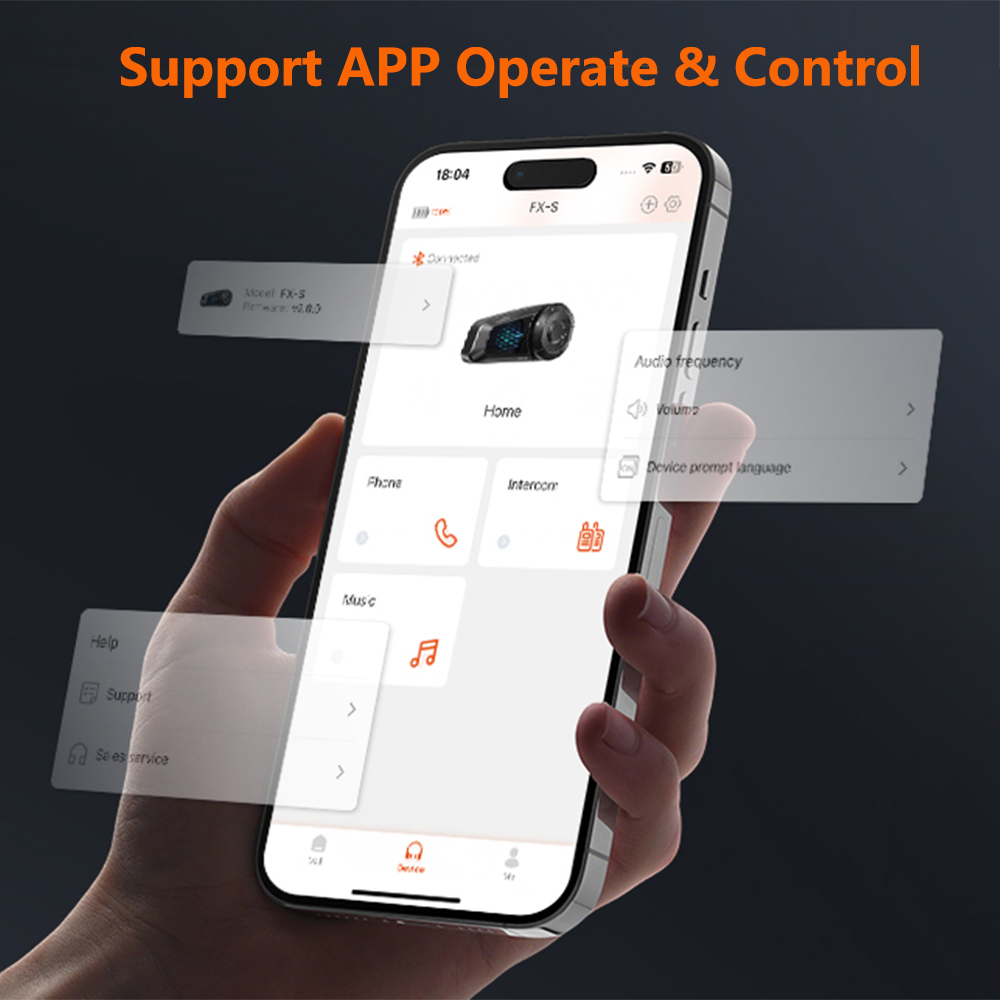 قطعتان من سماعات خوذة Fodsport - مراجعة Bluetooth Headset Helmet 1000M وسعره