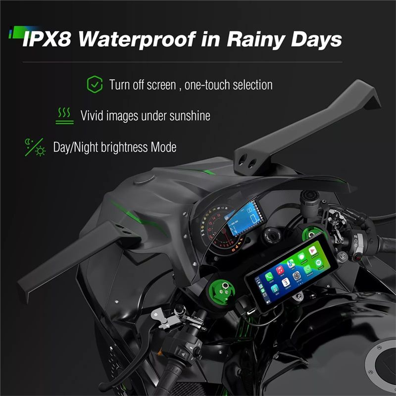شاشة محمولة للدراجات النارية م - مراجعة Motorcycle Gps Navigator Waterproof وسعره