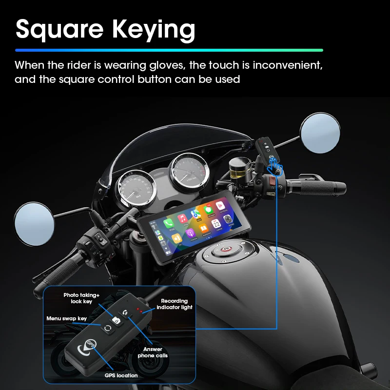 جهاز تسجيل فيديو محمول للدراجا - مراجعة Motorcycle Gps Navigator Waterproof وسعره