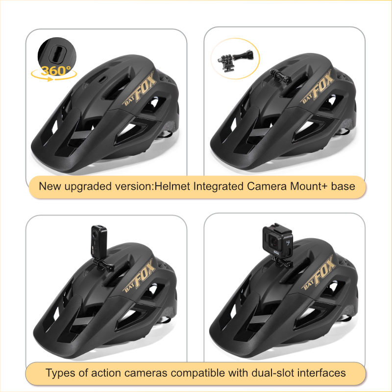 خوذة دراجة جبلية من BATFOX يمك - مراجعة Helmet Communication System Camera وسعره