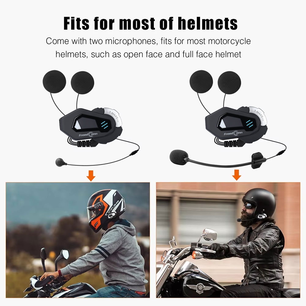 سماعات خوذة دراجات نارية Freed - مراجعة Motorcycle Helmet Intercom 6 Rider وسعره