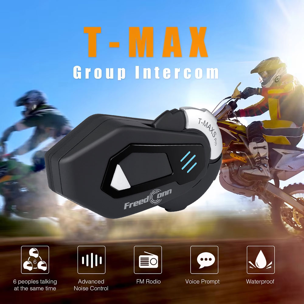 سماعات خوذة دراجات نارية Freed - مراجعة Motorcycle Helmet Intercom 6 Rider وسعره