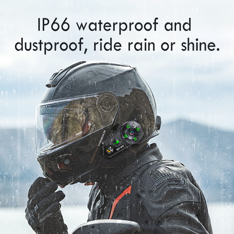 خوذة دراجة نارية بلوتوث إنتركو - مراجعة Motorcycle Helmet Intercom 6 Rider وسعره