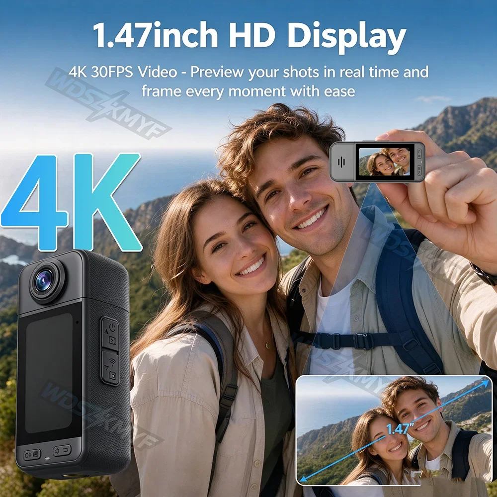 كاميرا أكشن 4K صغيرة الحجم 1.4 - مراجعة Helmet Camera 4K Wifi وسعره