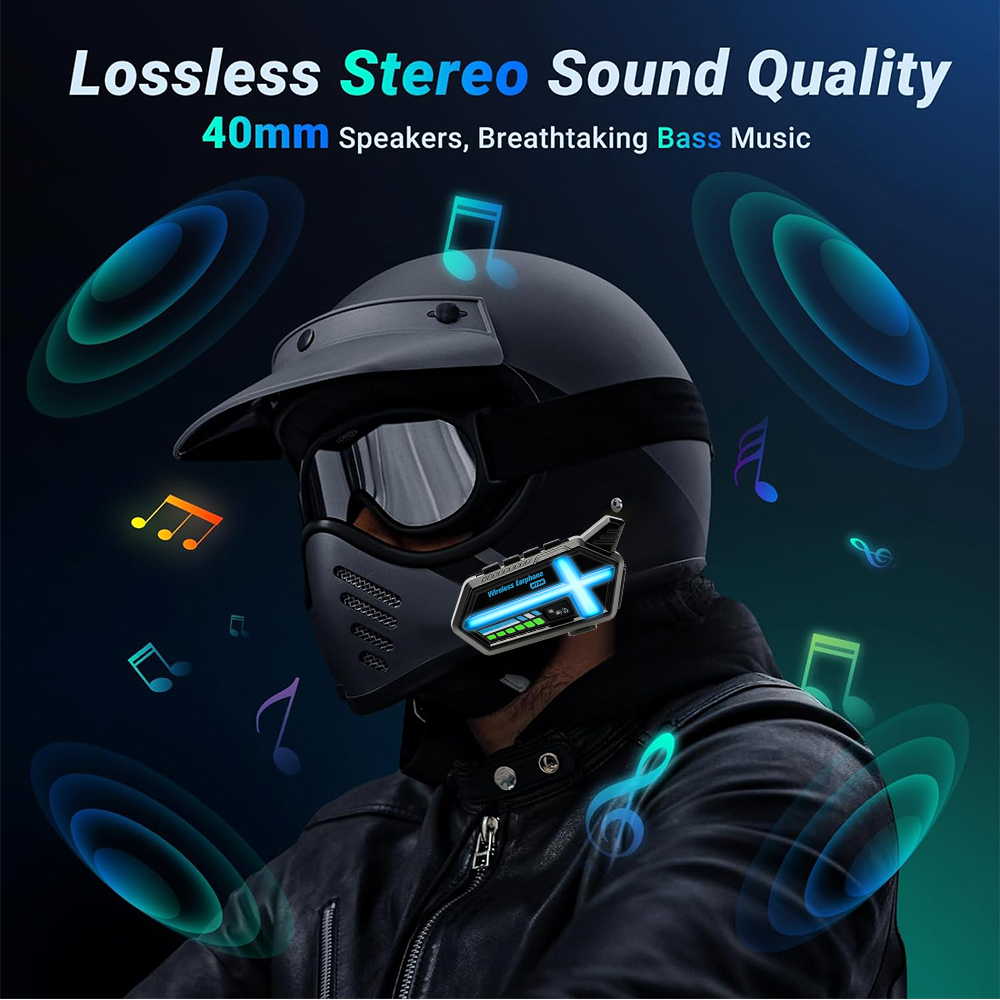 KEBIDUMEI BT26 سماعة خوذة سمّا - مراجعة Bluetooth Headset Helmet 1000M وسعره