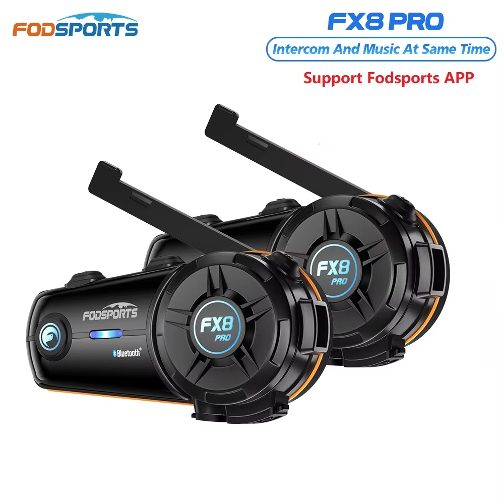 2 قطعة Fodsports FX8 Pro خوذة  - مراجعة Motorcycle Intercom Mesh 2000M وسعره