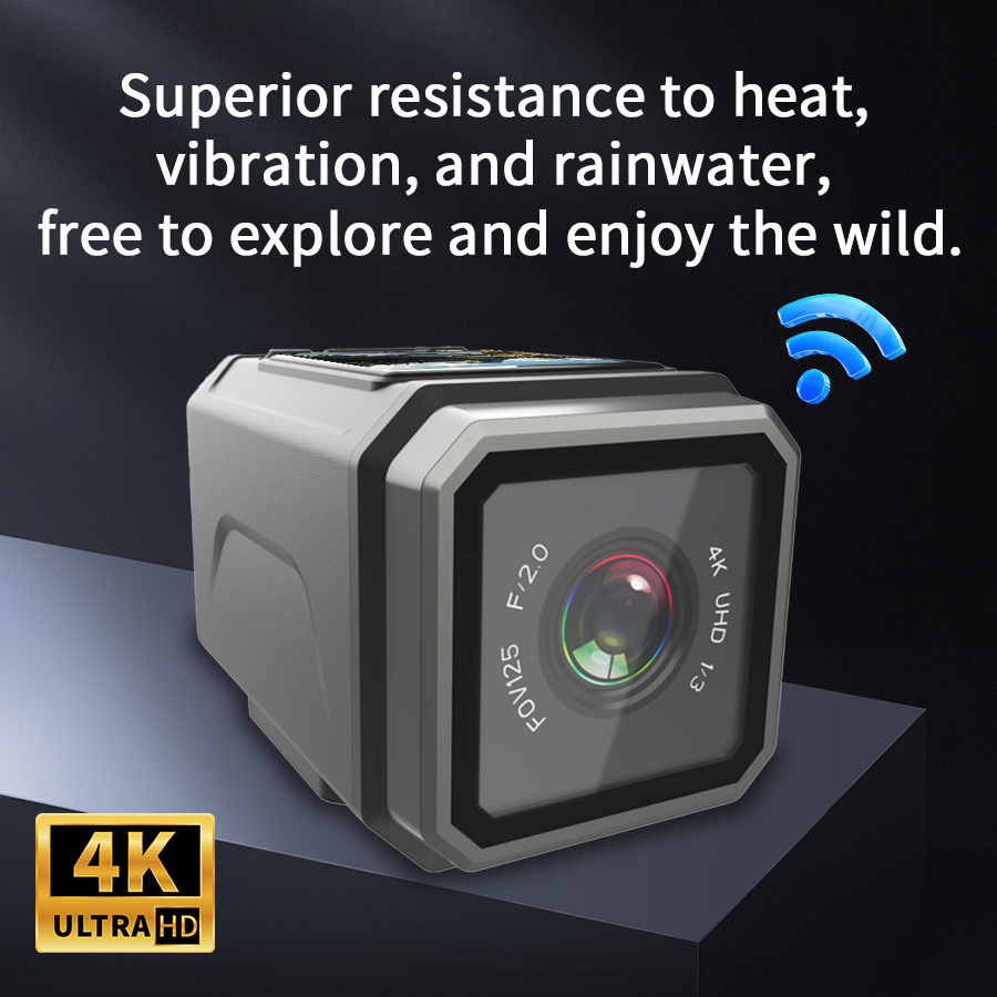 كاميرا الحركة 4K EIS 125 °   ز - مراجعة Helmet Camera 4K Wifi وسعره