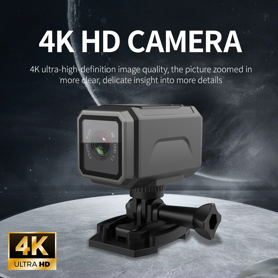 كاميرا الحركة 4K EIS 125 °   ز - مراجعة Helmet Camera 4K Wifi وسعره