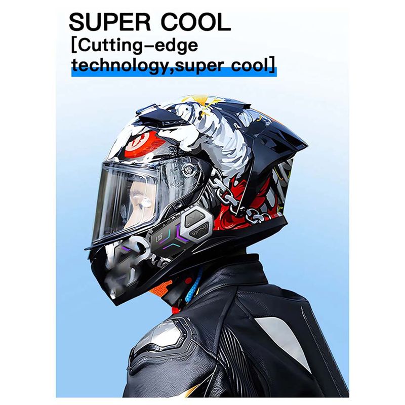 سماعة رأس لخوذة الدراجة الناري - مراجعة Motorcycle Intercom Mesh 2000M وسعره